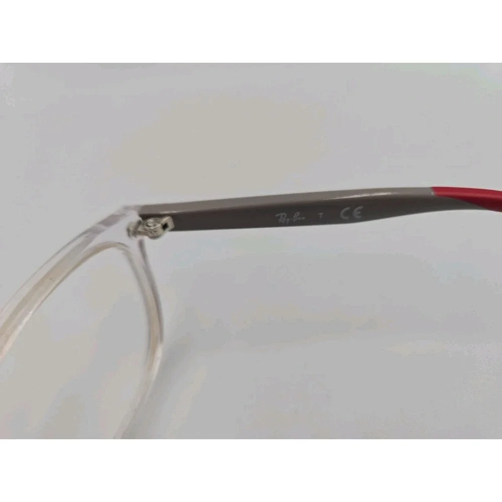 Ray-Ban Junior RB 1598 3832 Clear Grey Red Eyeglass (Frames Only) 47-16 130